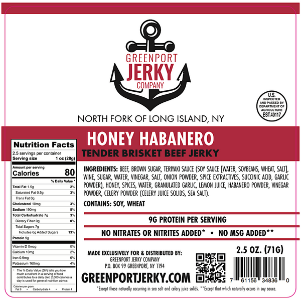 HONEY HABANERO BEEF JERKY