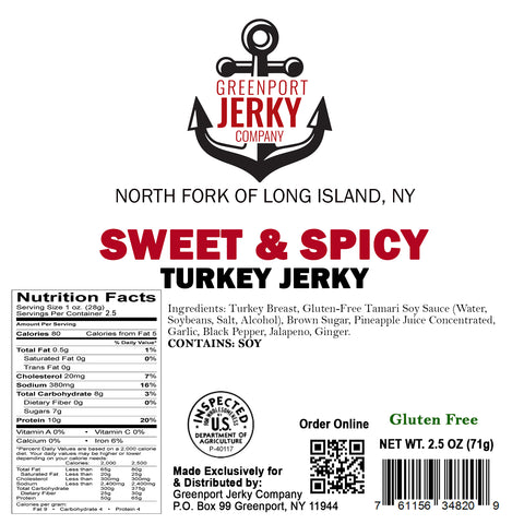 SWEET & SPICY TURKEY JERKY