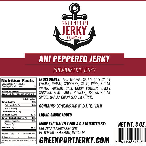 AHI PEPPERED FISH JERKY